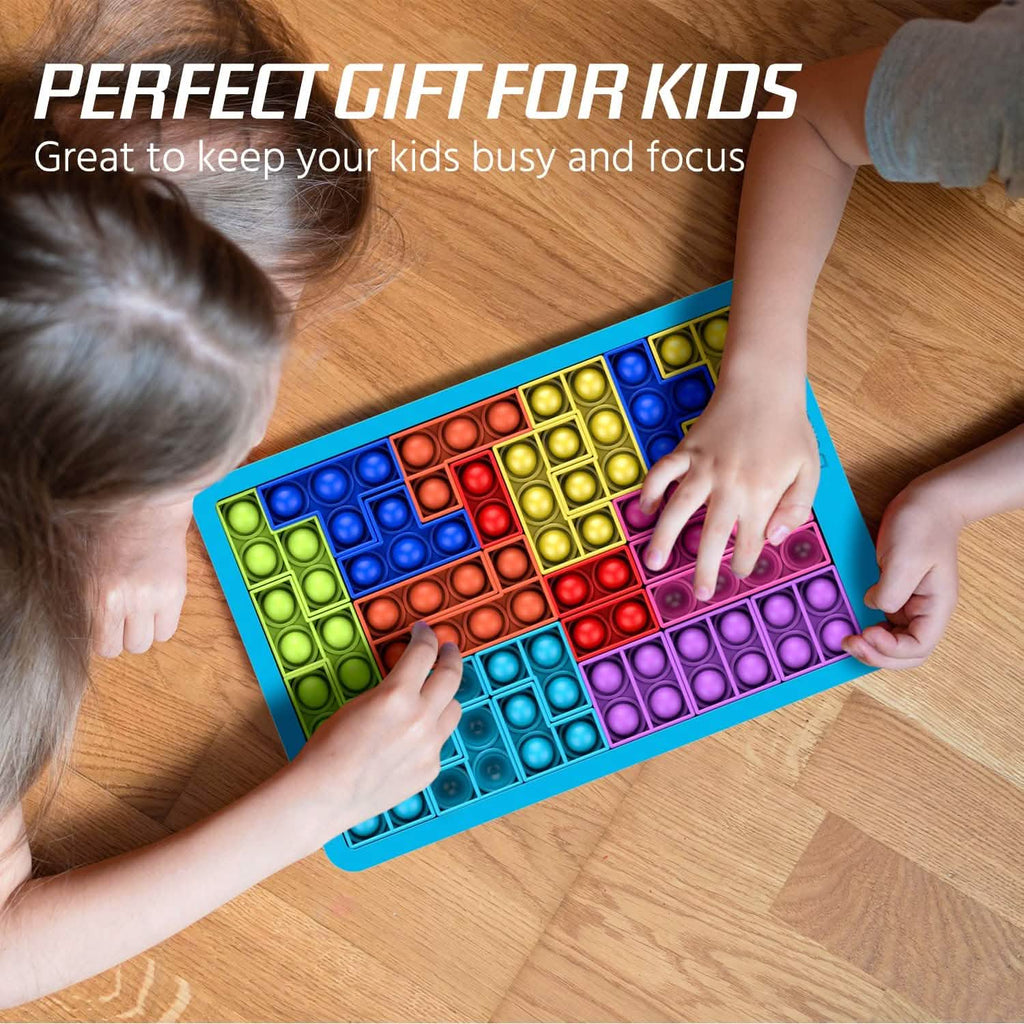 Jouets anti-stress - Grand jouet sensoriel à bulles Push Pop Fidget