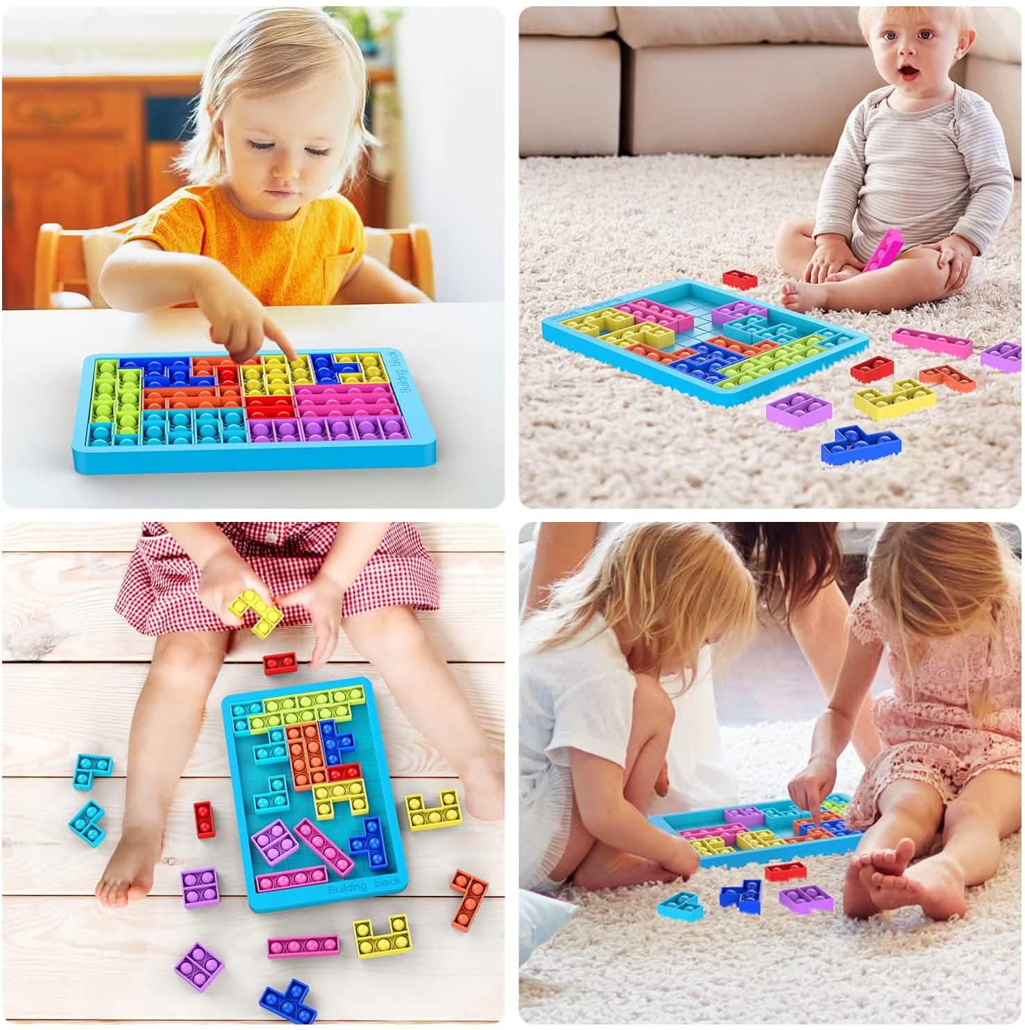 Jouets anti-stress - Grand jouet sensoriel à bulles Push Pop Fidget