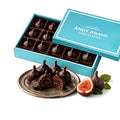 Andy Anand Vegan Belgian Dark Chocolate Figs - 24 Pc Gift Box, Premium 60% Cocoa Butter, Dairy-Free Gourmet Confection, Perfect for Birthday, Valentine’s &amp; Anniversary Gifts - Handcrafted in California