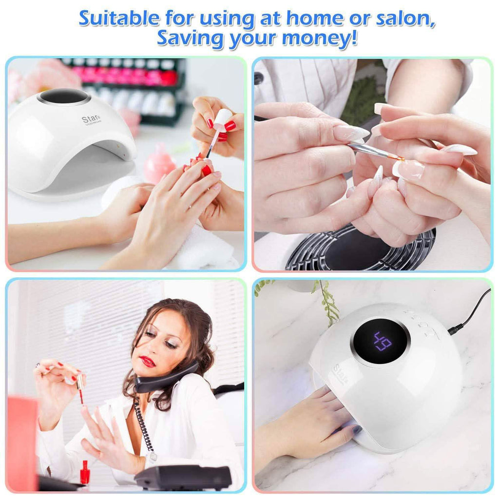 FINATE 72W UV LED Gel Nail Lamp
