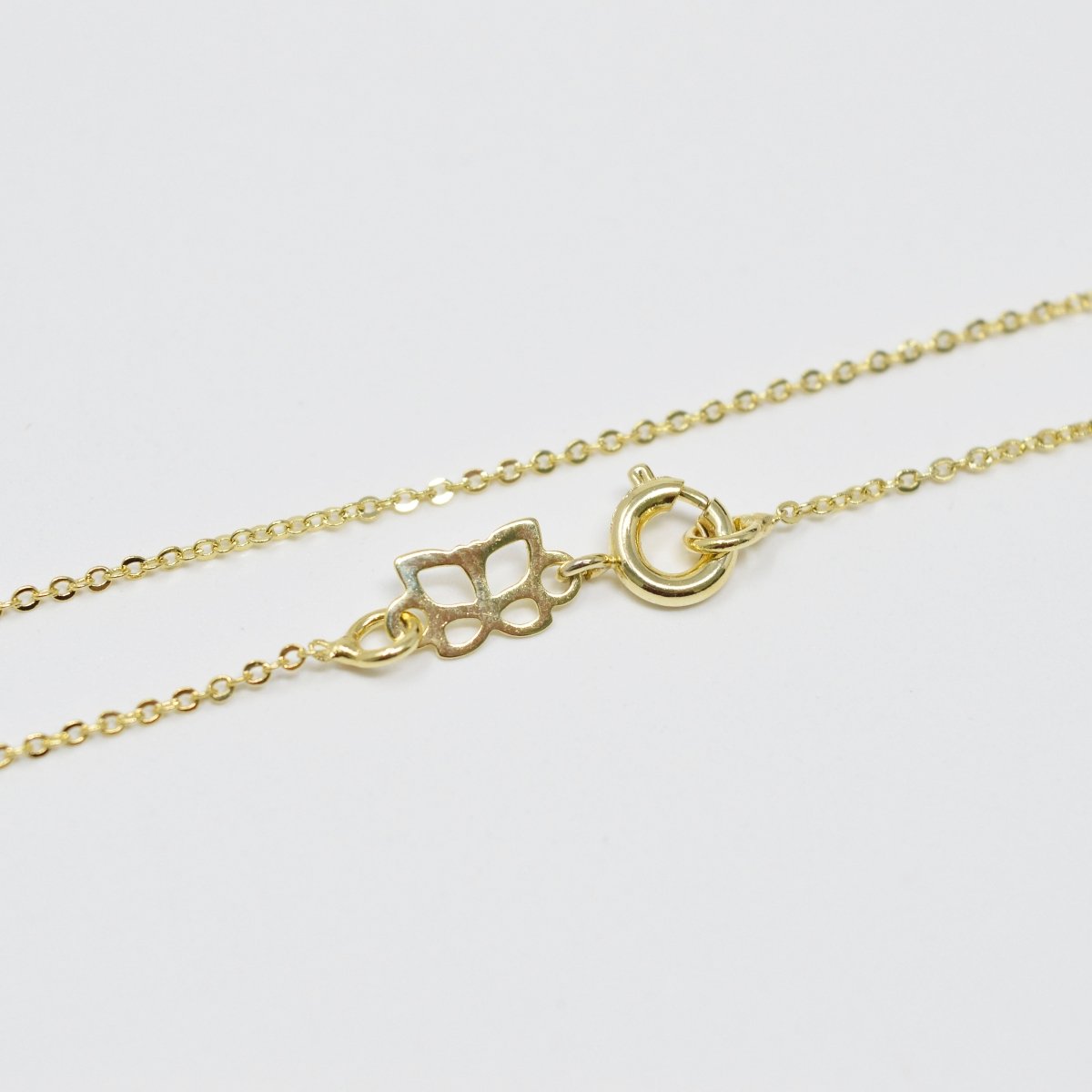 Fine Cable Chain Necklace 16 inch Chain 24K Gold Filled Necklace | WA-220 Clearance Pricing