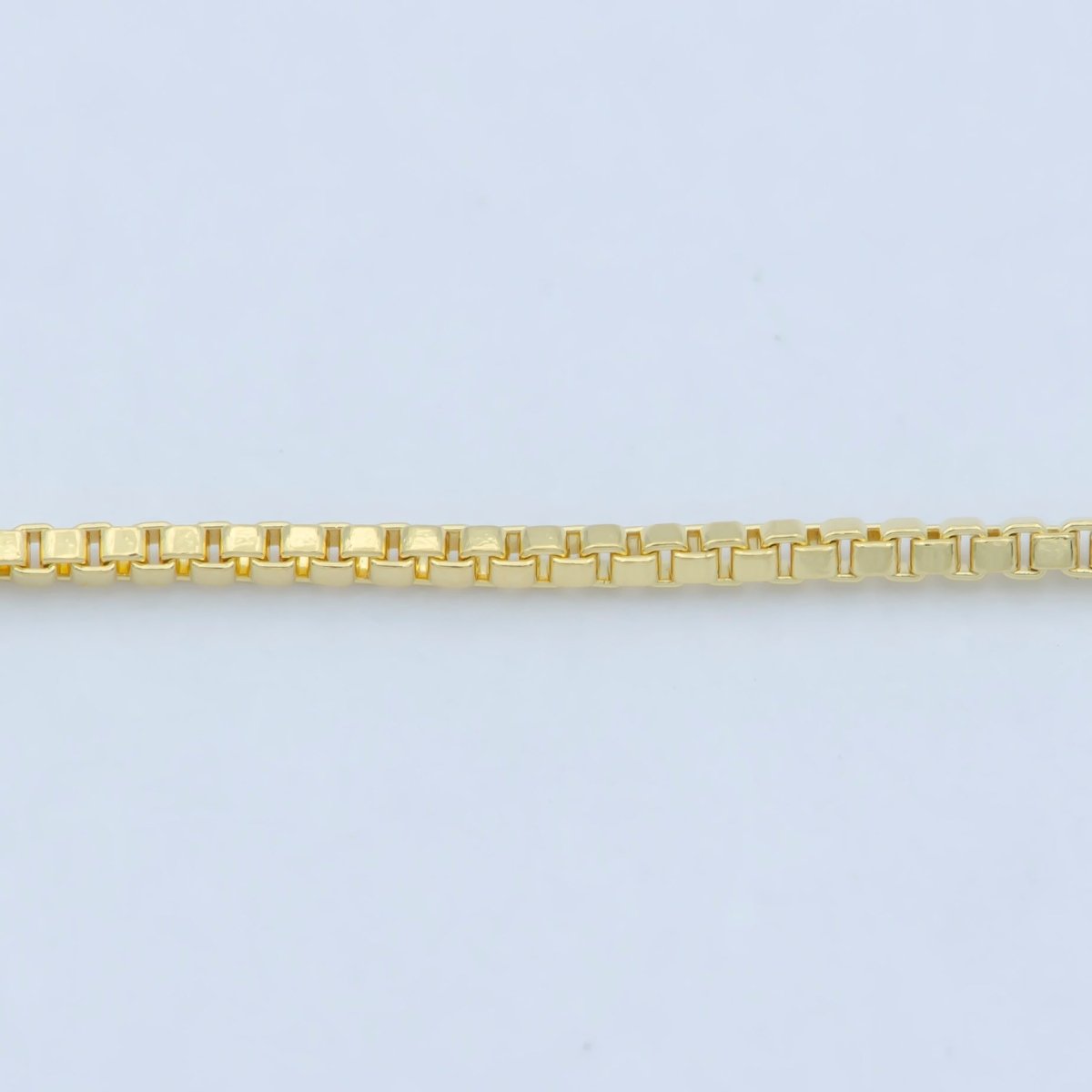 Fine Gold Box Chain 0.5mm BOX Chain - Dainty Box chain 17.5 inch Box Chain Necklace Jewelry Making Supply | WA-242 Clearance Pricing