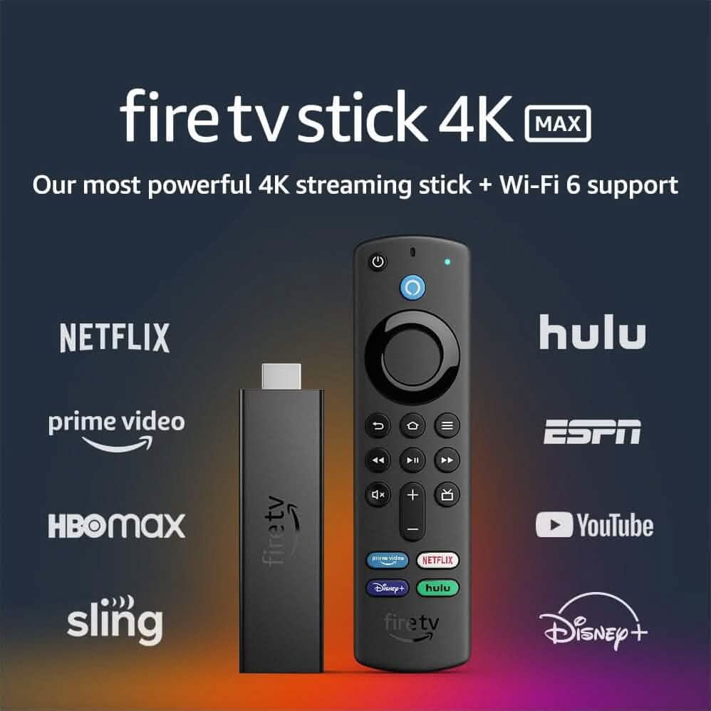 Fire TV Stick 4K Max Streaming Device  (Refurbished)