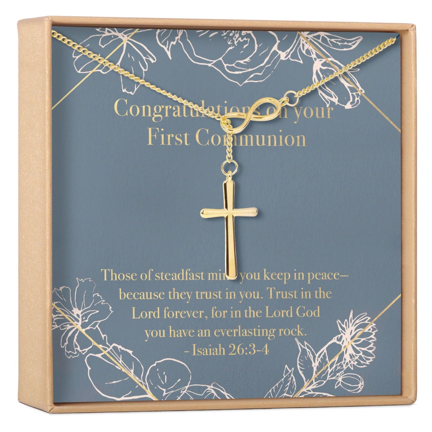 First Communion Cross Necklace