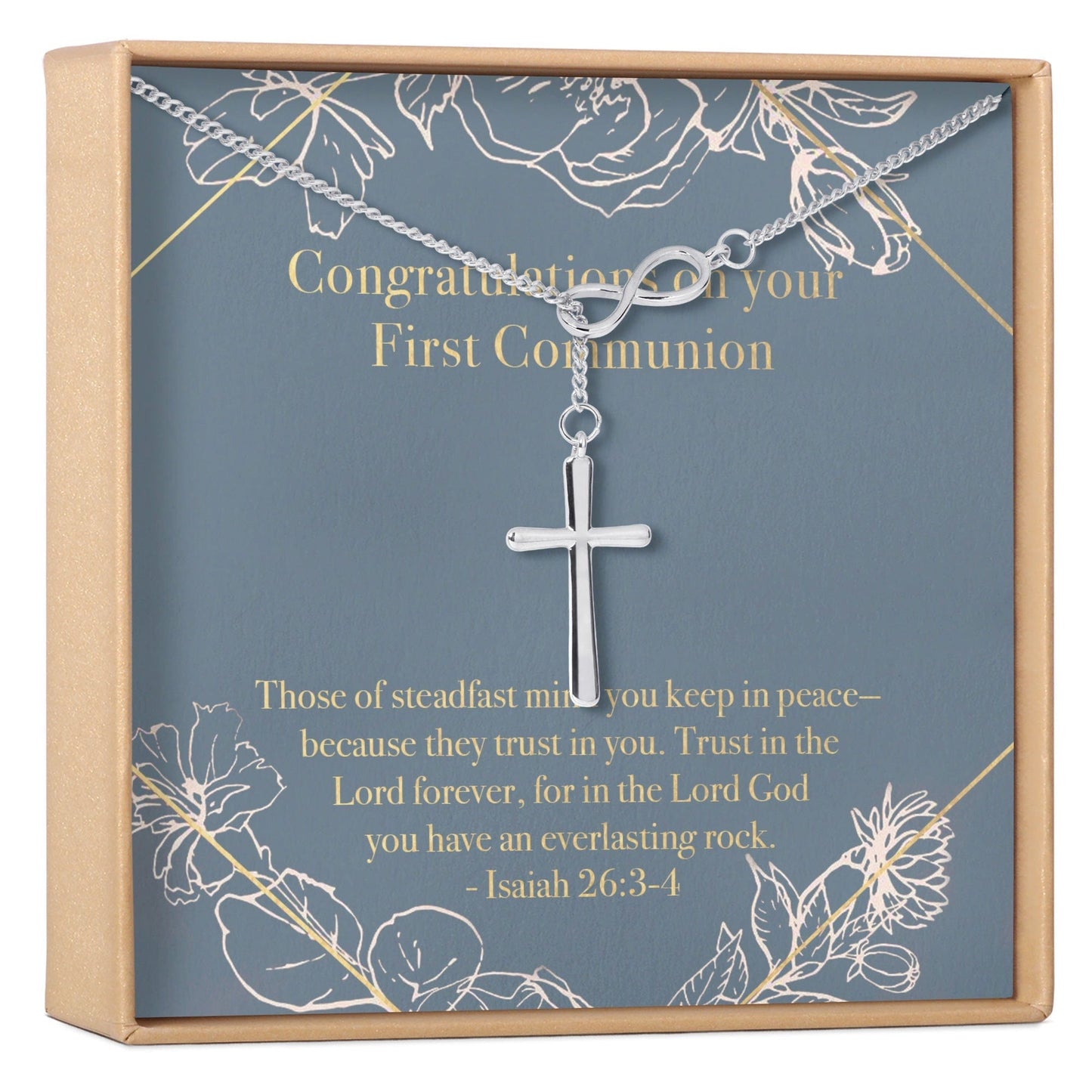 First Communion Cross Necklace