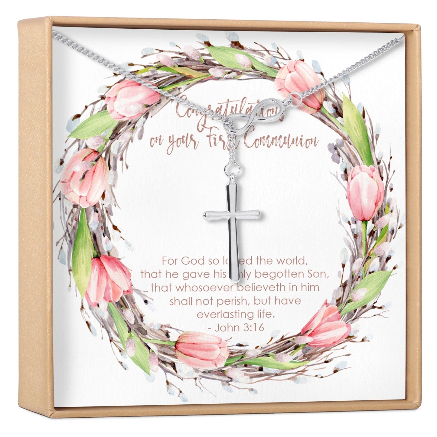 First Communion Cross Necklace
