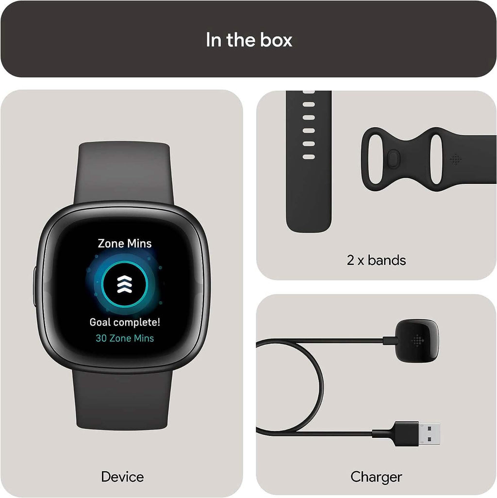 Montre connectée Fitbit Sense 2 de suivi avancé de la santé et du fitness (reconditionnée)