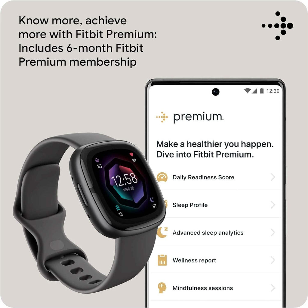 Montre connectée Fitbit Sense 2 de suivi avancé de la santé et du fitness (reconditionnée)
