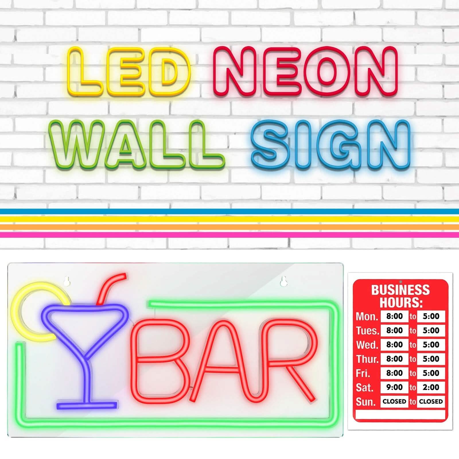 FITNATE  3D Art USB Powered LED Open Display Board Decorate