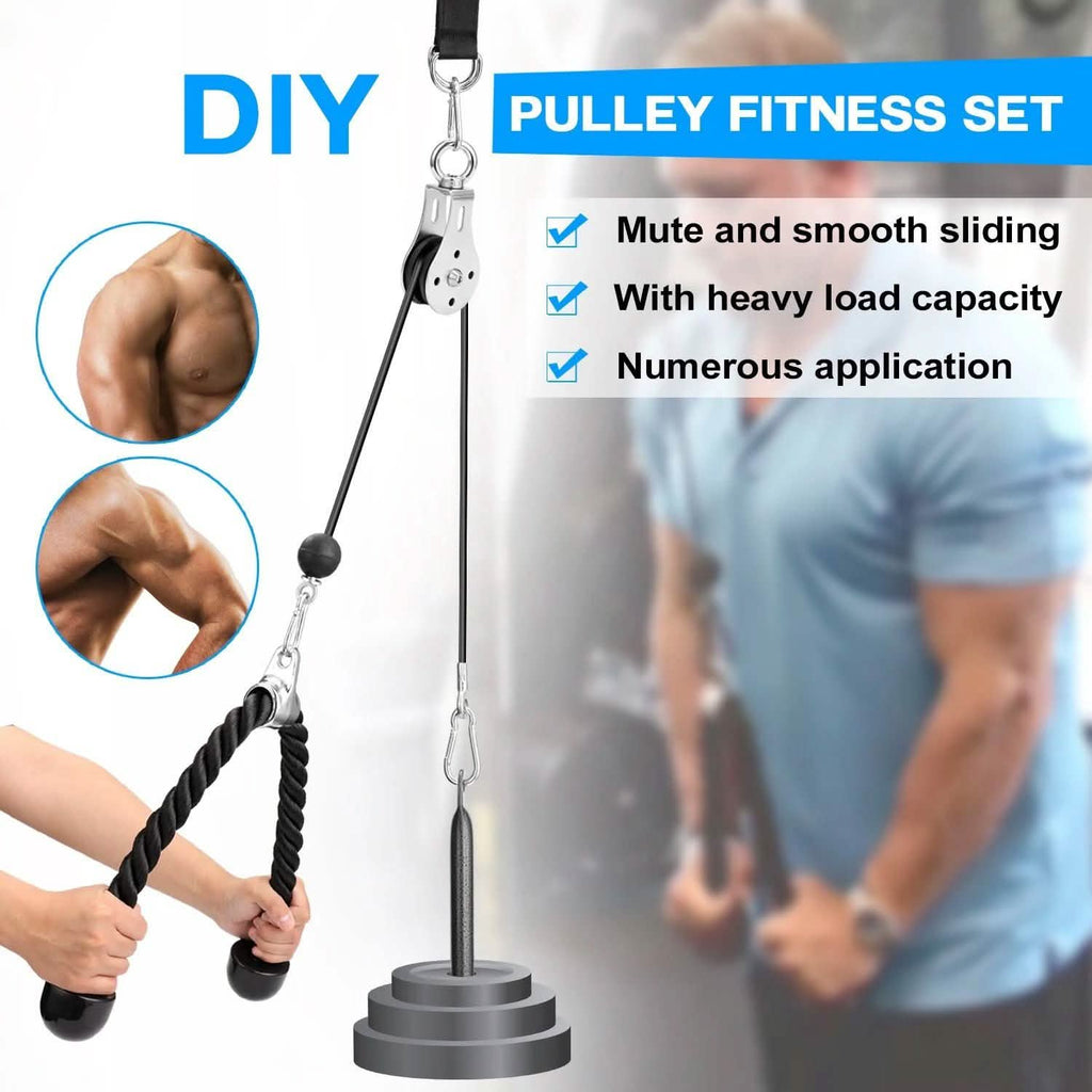 Système de Poulie de Fitness DIY pour Appareil d'Entraînement Musculaire
