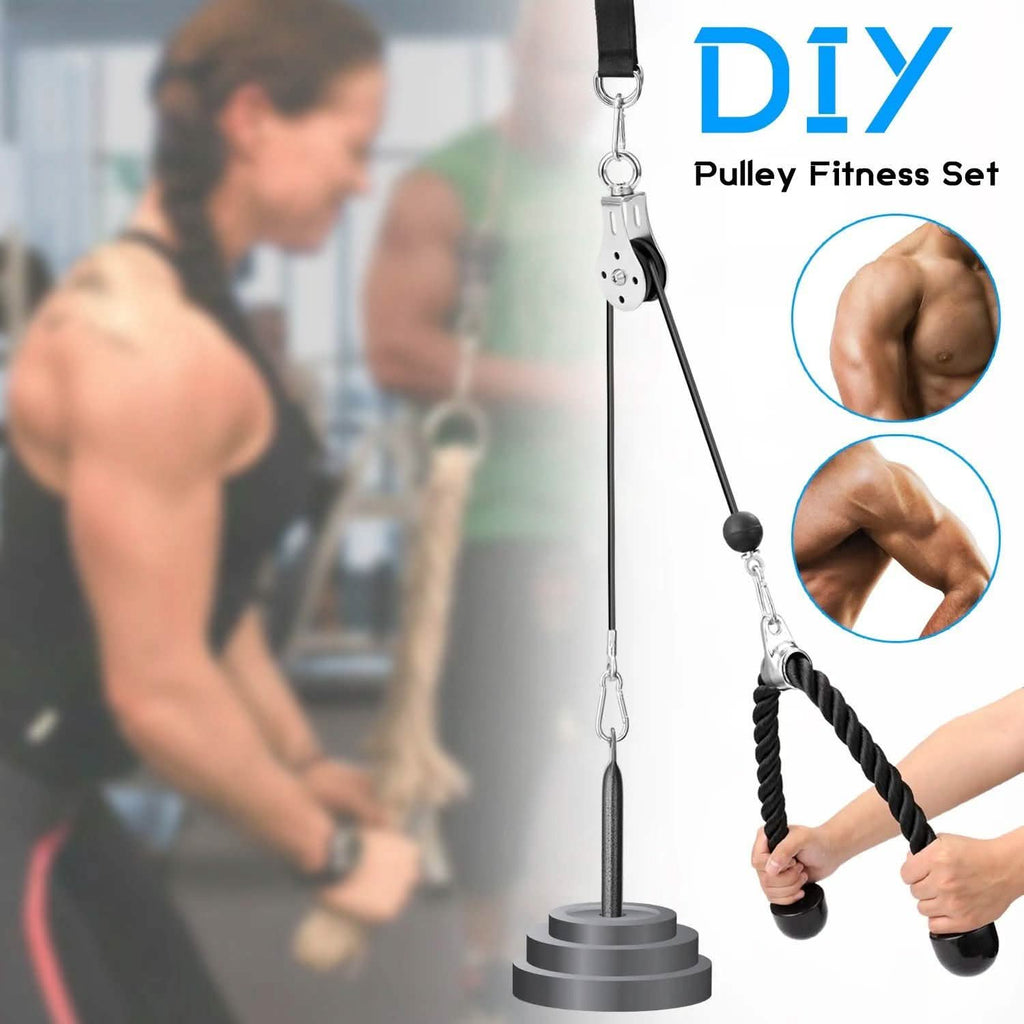 Système de Poulie de Fitness DIY pour Appareil d'Entraînement Musculaire
