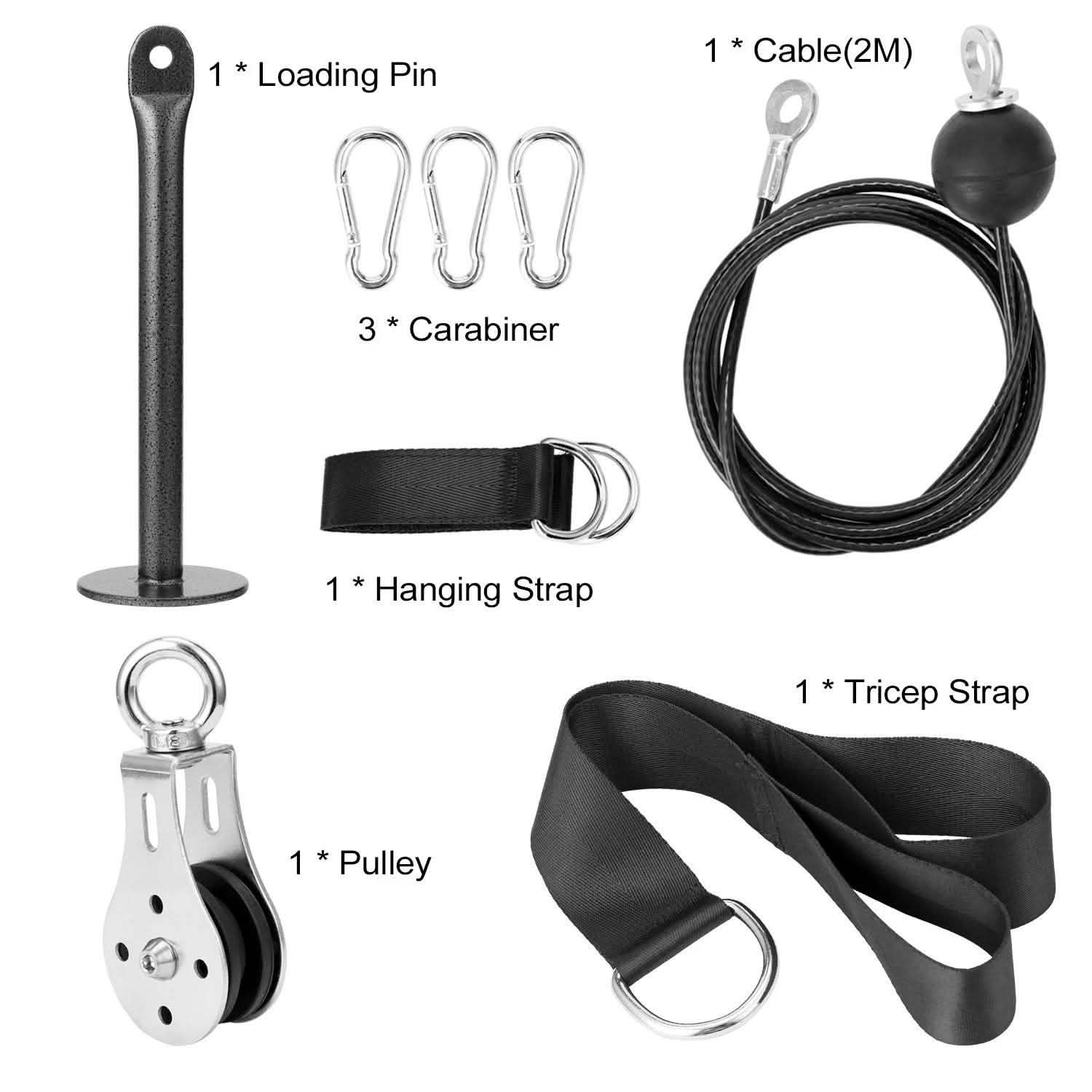 Système de Poulie de Fitness DIY pour Appareil d'Entraînement Musculaire