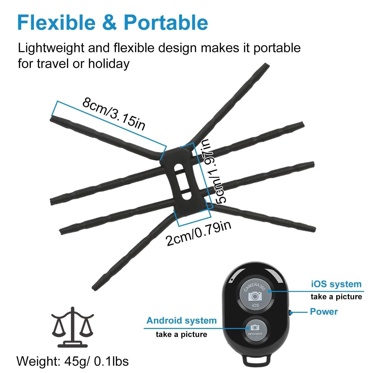 Support de téléphone araignée flexible berceau télécommandé