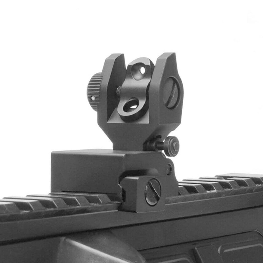 Jeu de viseurs tactiques rabattables avant et arrière en alliage d'aluminium