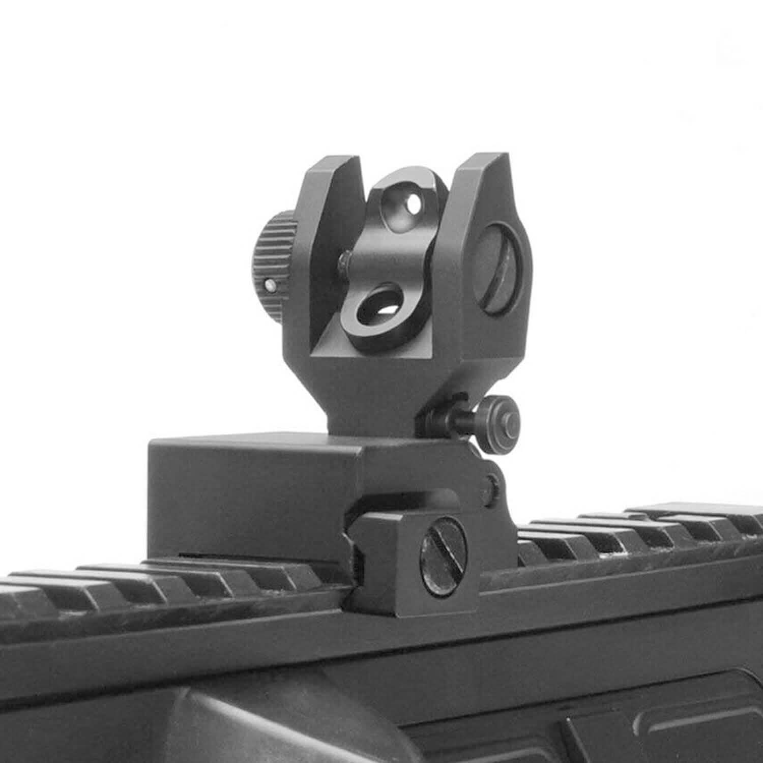 Jeu de viseurs tactiques rabattables avant et arrière en alliage d'aluminium