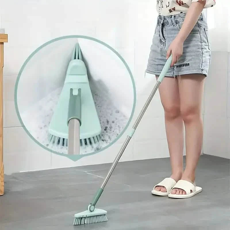 Floor Scrub Brush Long Handle Detachable Stiff Bristles