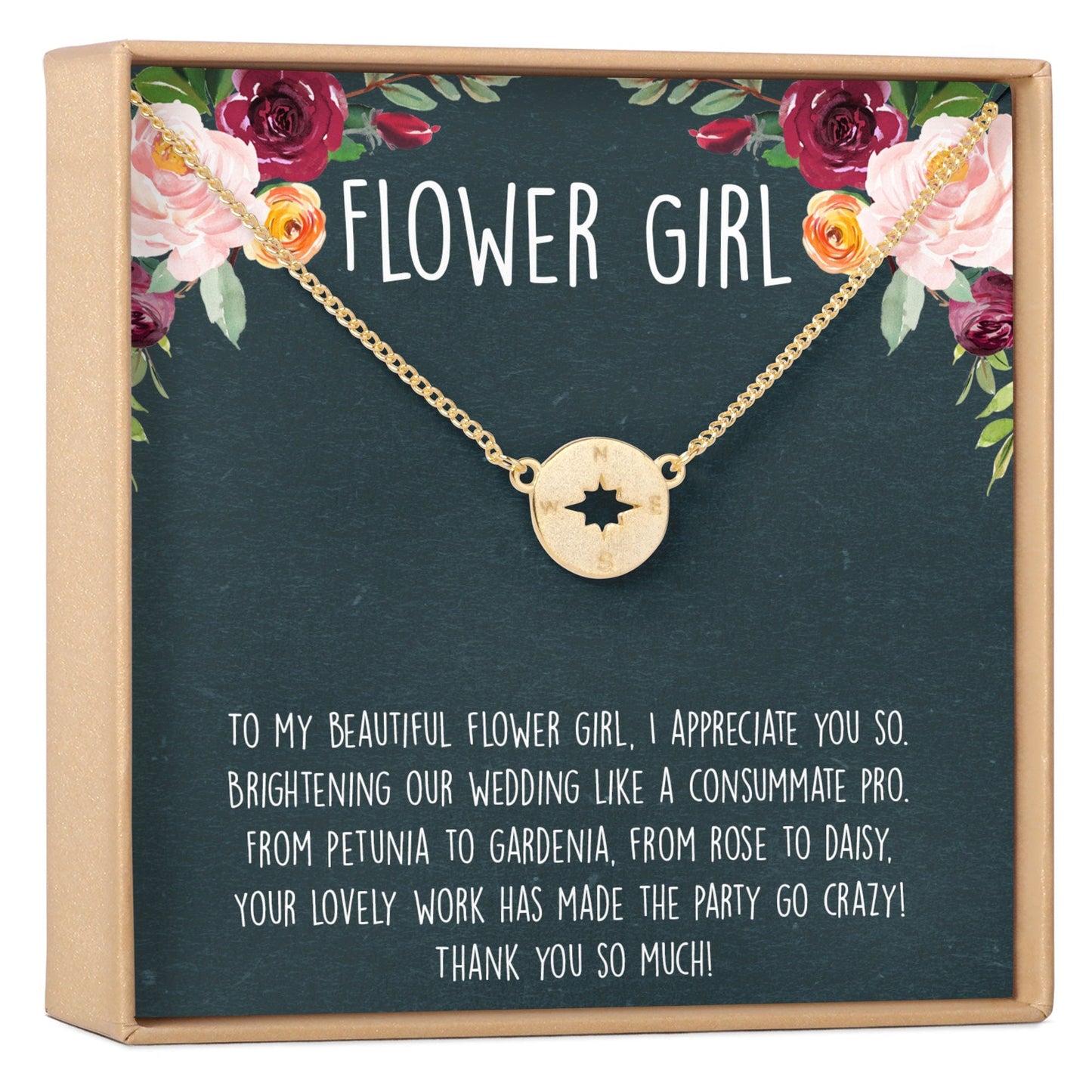 Flower Girl Necklace, Multiple Styles