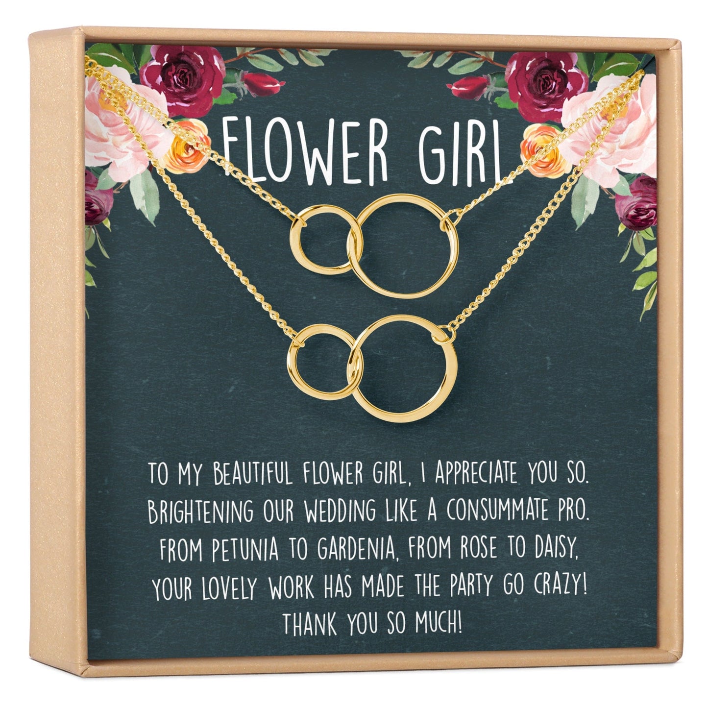 Flower Girl Necklace, Multiple Styles