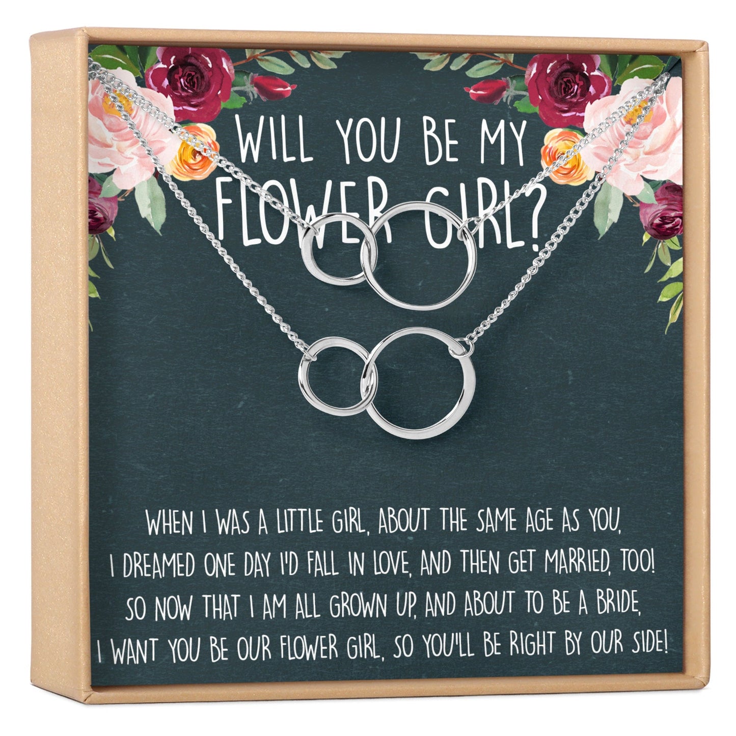 Flower Girl Necklace, Multiple Styles