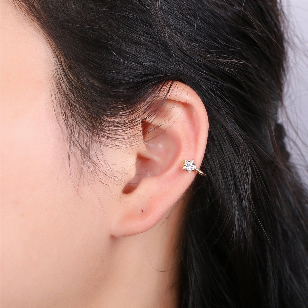Flower Gold Filled Earcuffs - K-220
