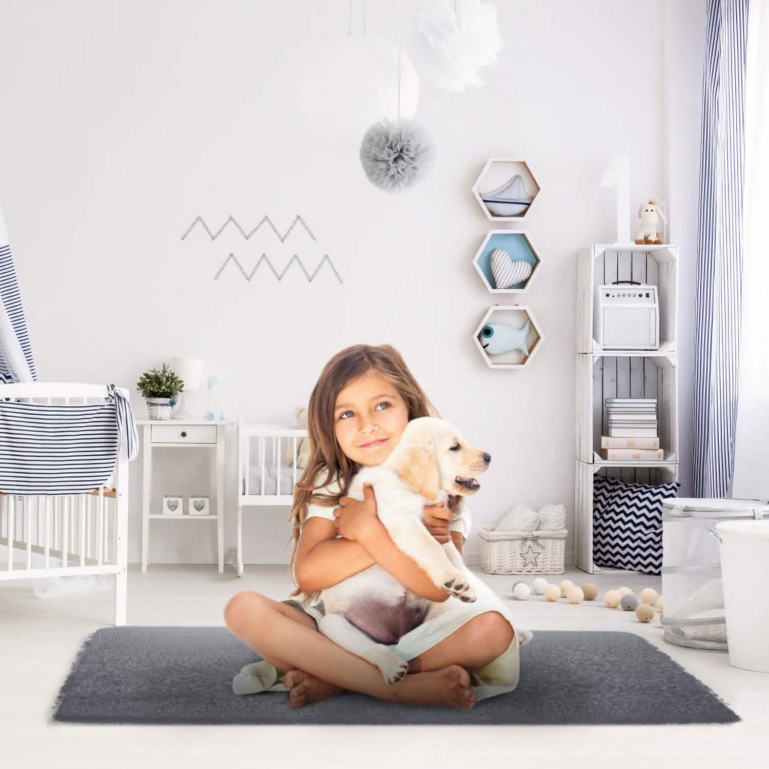 Fluffy Bedroom Anti-Skid Rug