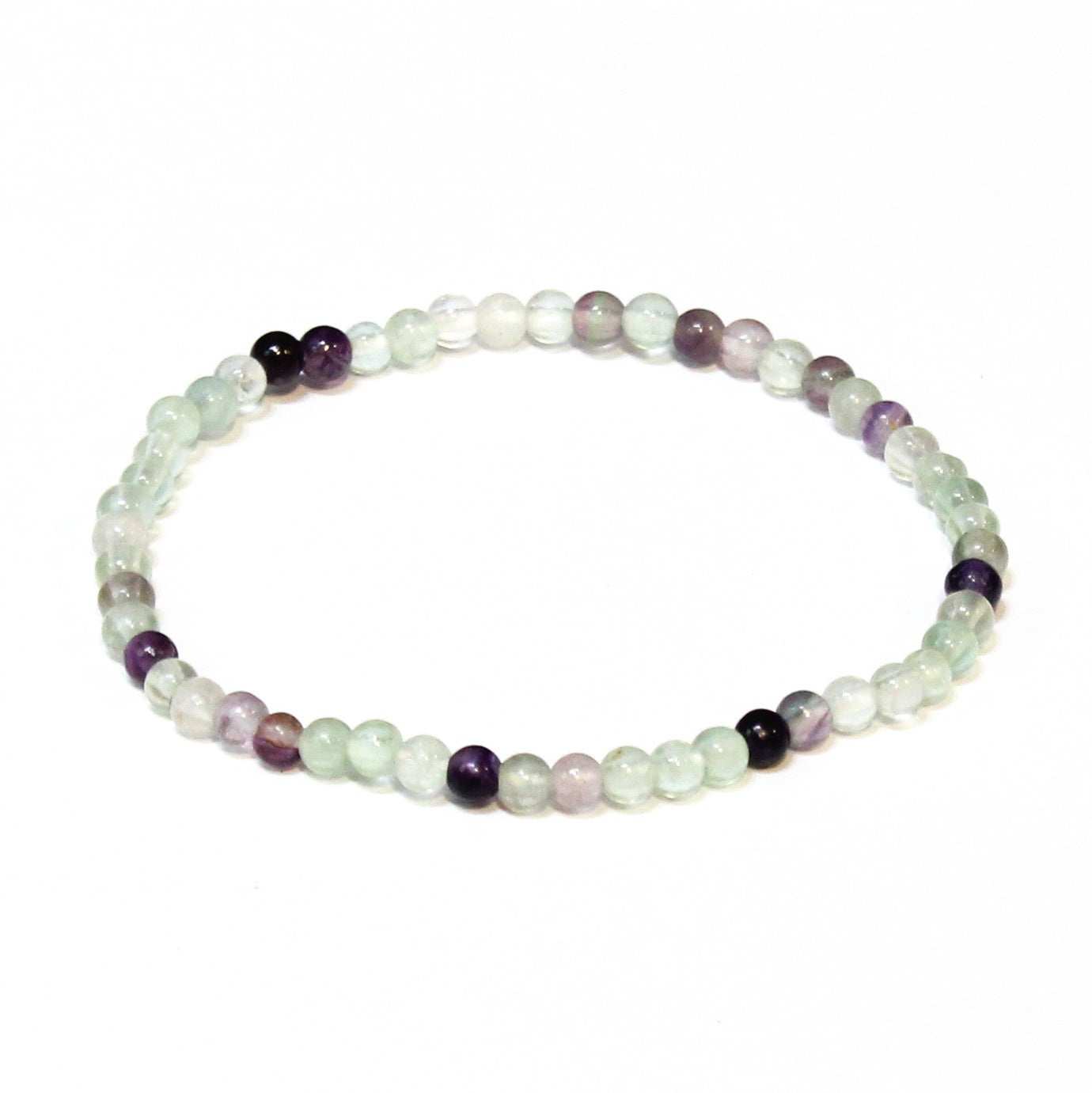 Fluorite Round Bead Bracelet - Psychic Awakening