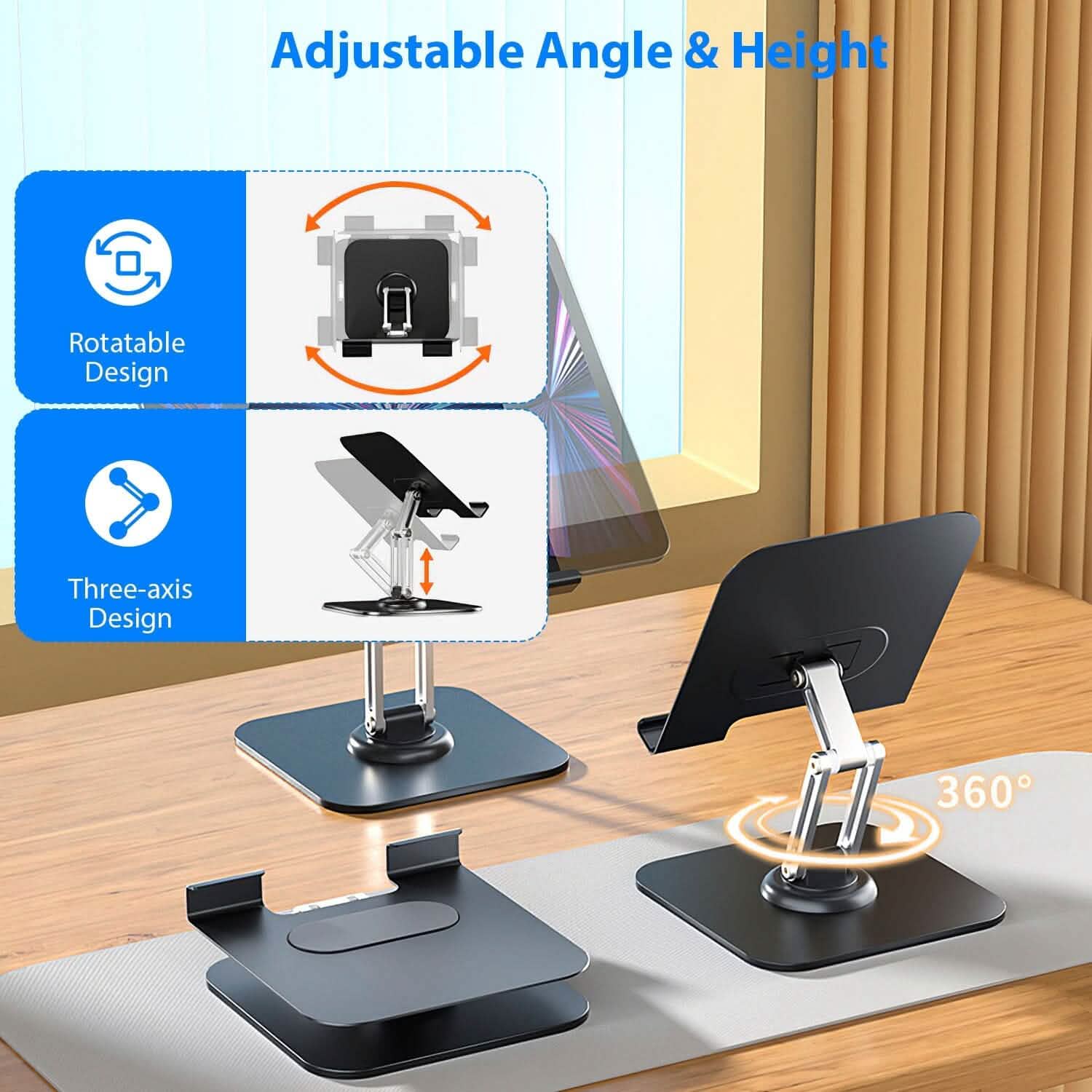 Foldable Adjustable iPad Tablet Stand