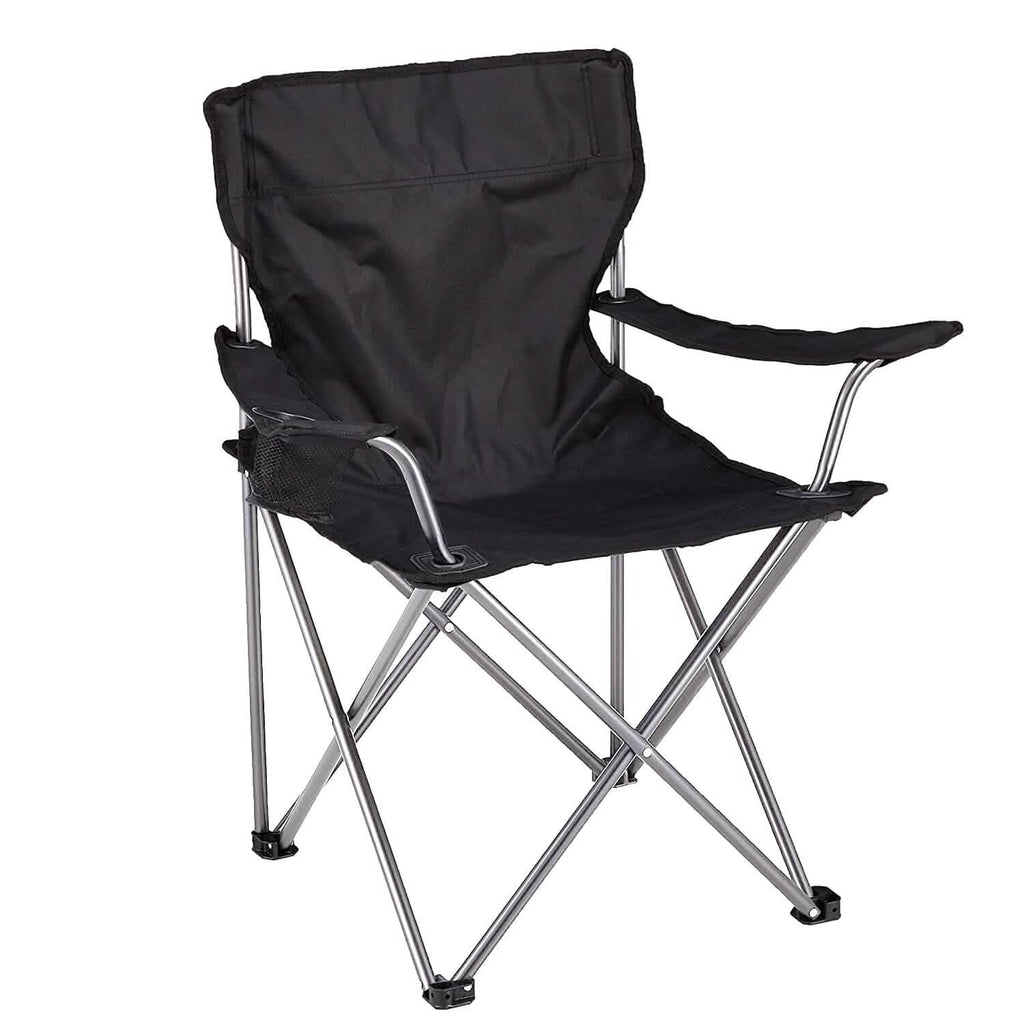 Chaise de plage pliable avec accoudoir détachable, pare-soleil réglable et tabouret avec porte-gobelet