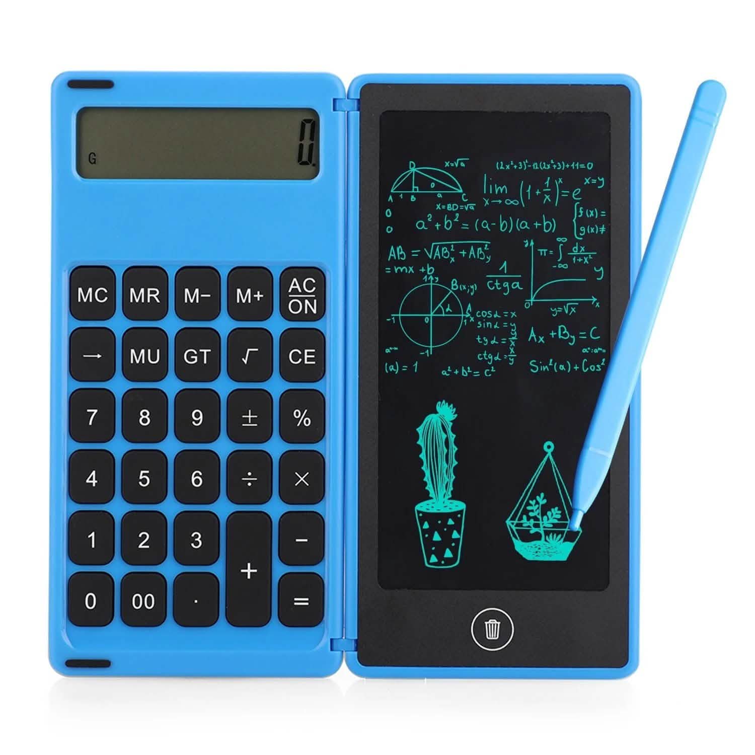 Calculatrice pliable et tablette d'écriture LCD 6 pouces pour dessin numérique