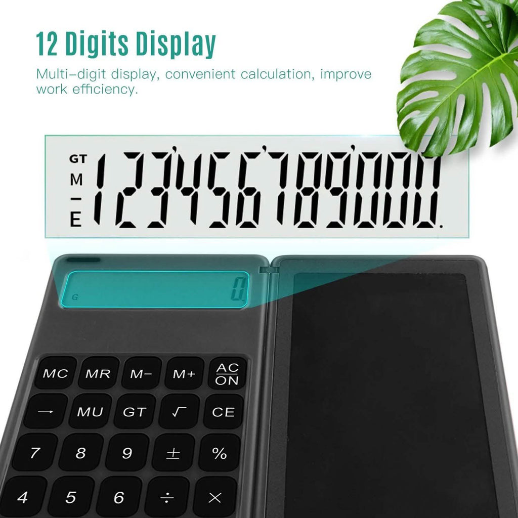 Calculatrice pliable et tablette d'écriture LCD 6 pouces pour dessin numérique
