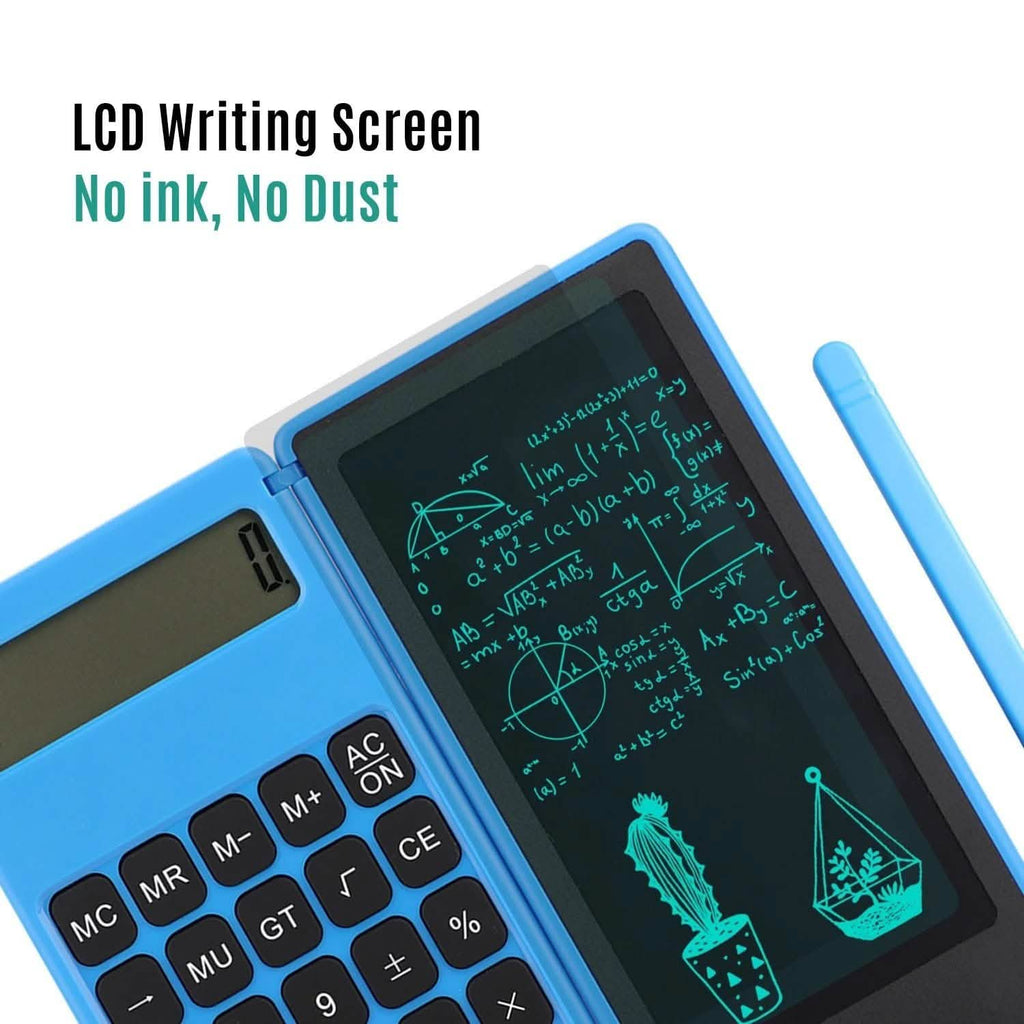 Calculatrice pliable et tablette d'écriture LCD 6 pouces pour dessin numérique