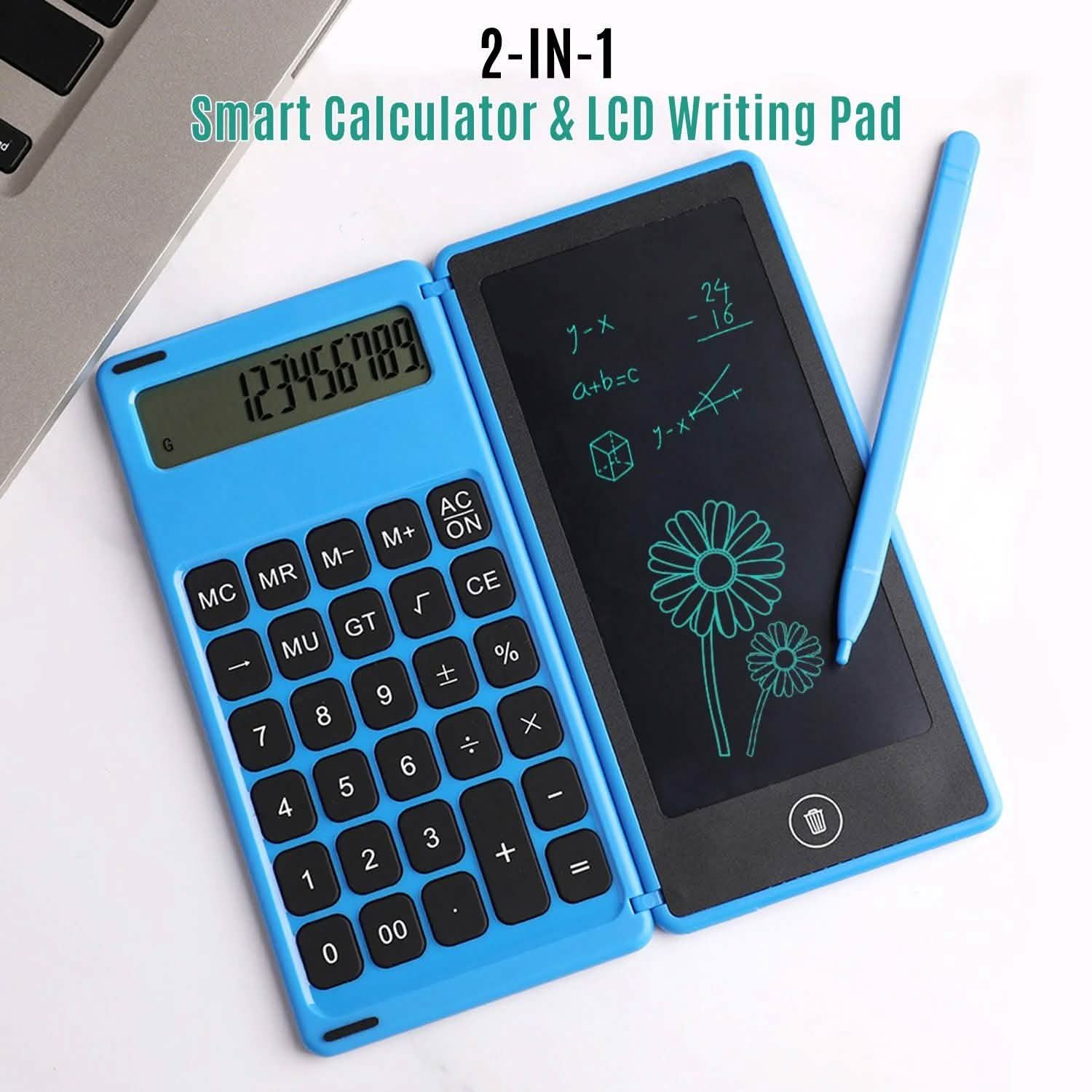 Calculatrice pliable et tablette d'écriture LCD 6 pouces pour dessin numérique