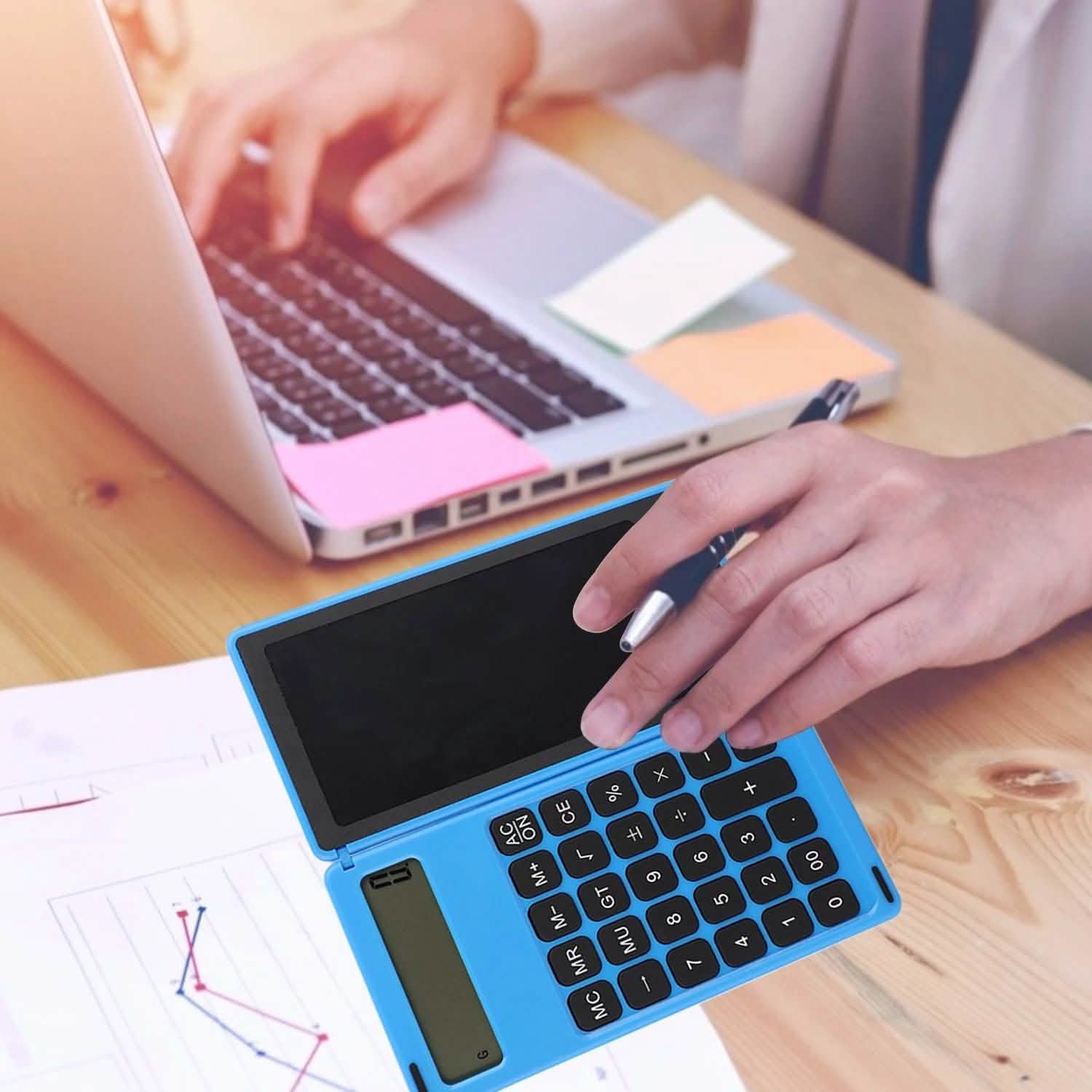 Calculatrice pliable et tablette d'écriture LCD 6 pouces pour dessin numérique