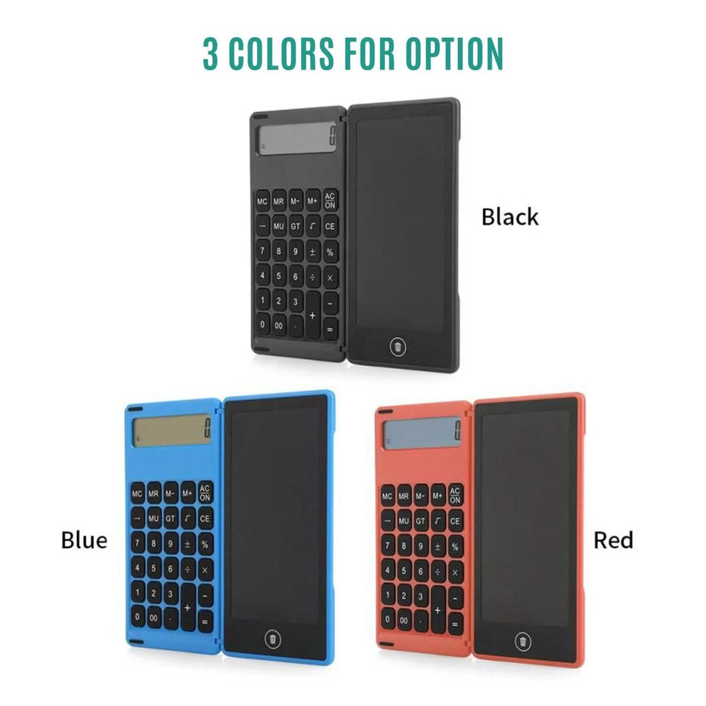 Calculatrice pliable et tablette d'écriture LCD 6 pouces pour dessin numérique