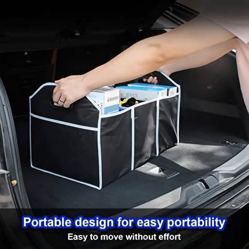 Organisateur de coffre de voiture pliable en toile