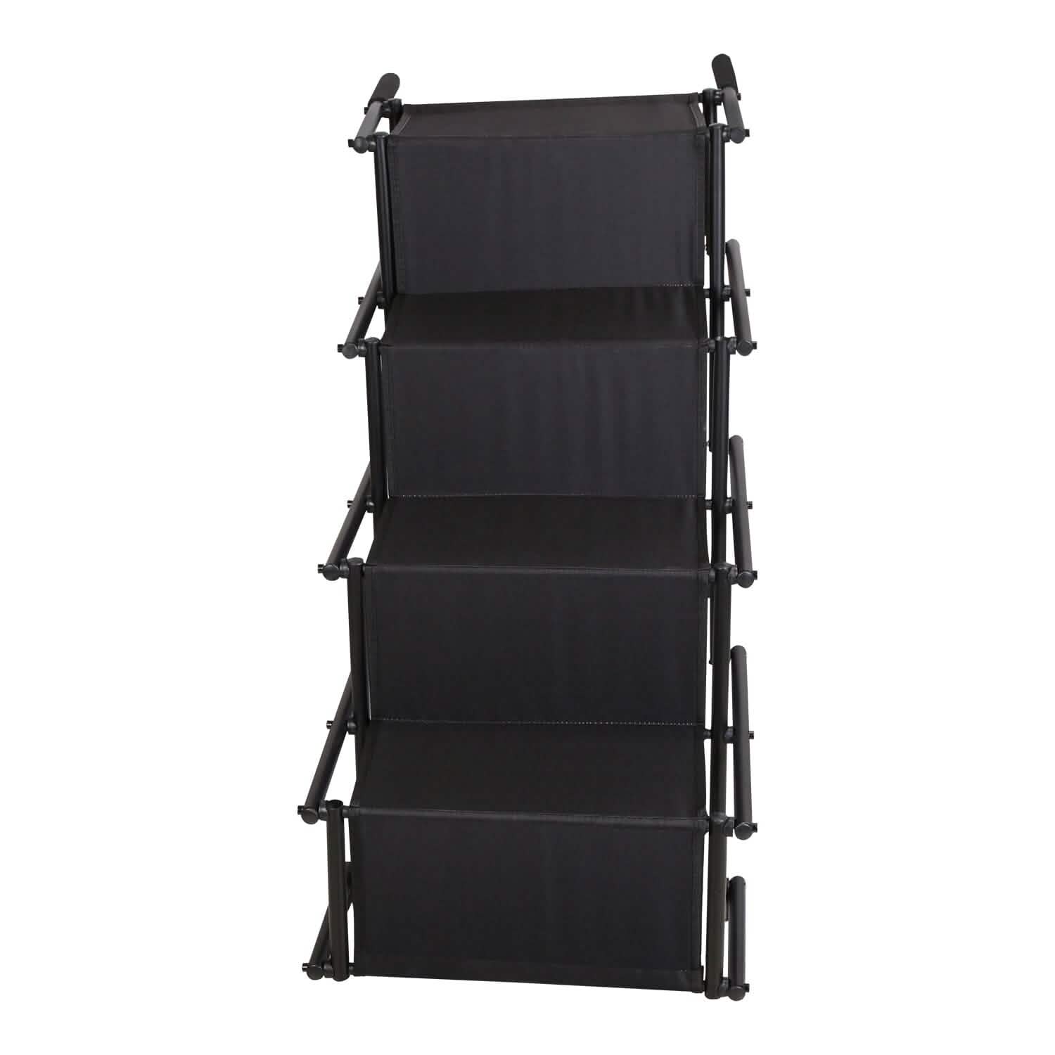 Foldable Dog Ramp 4 Step Collapsible Non Slip Stairs