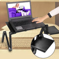 Foldable Laptop Table Bed Notebook Desk with Mouse Board
