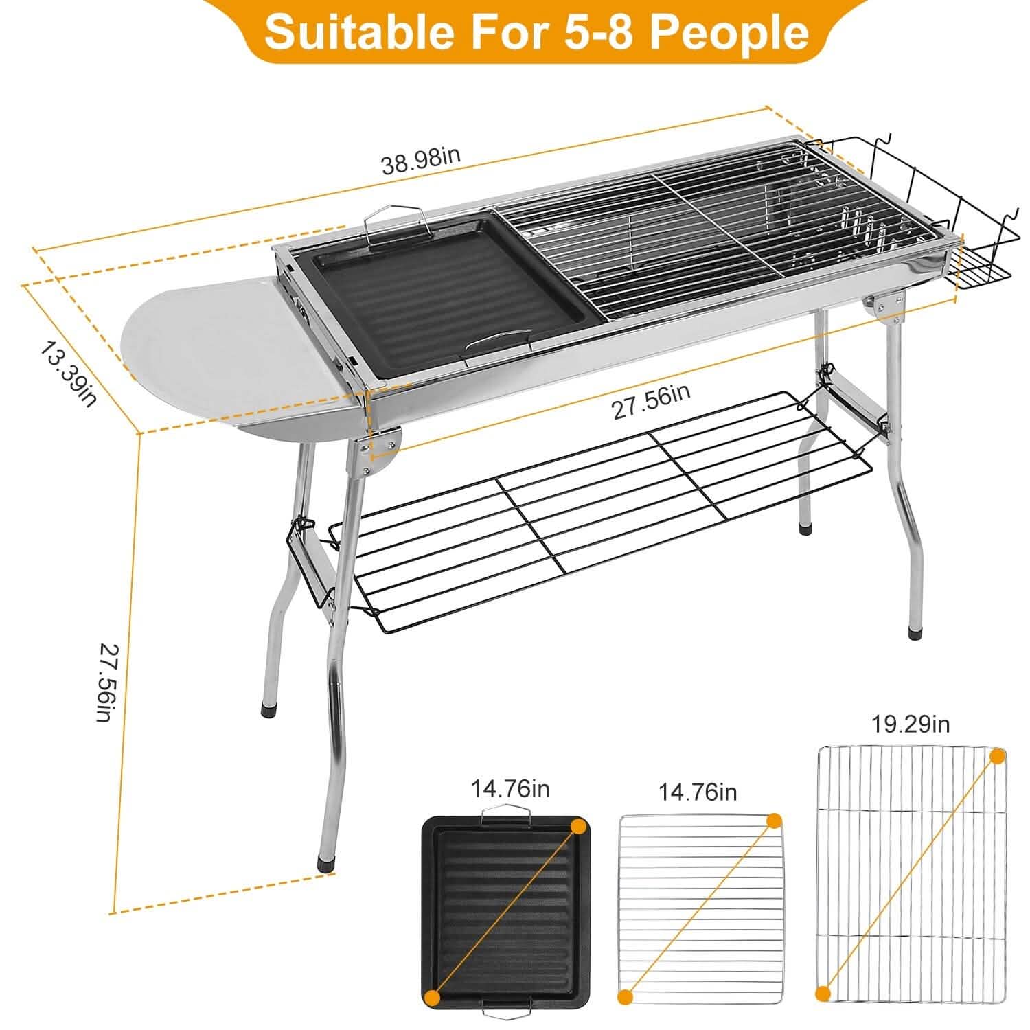 Barbecue portable pliable