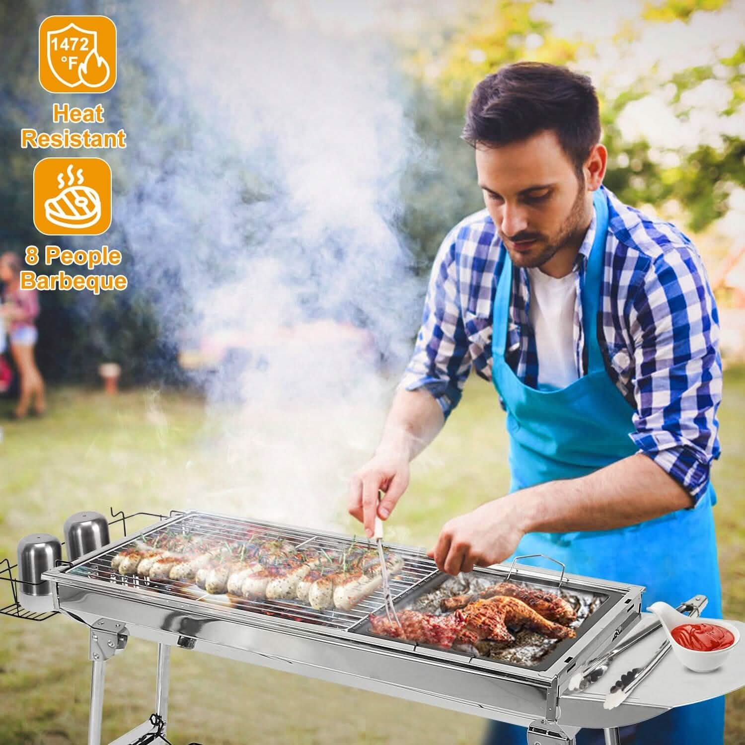 Barbecue portable pliable