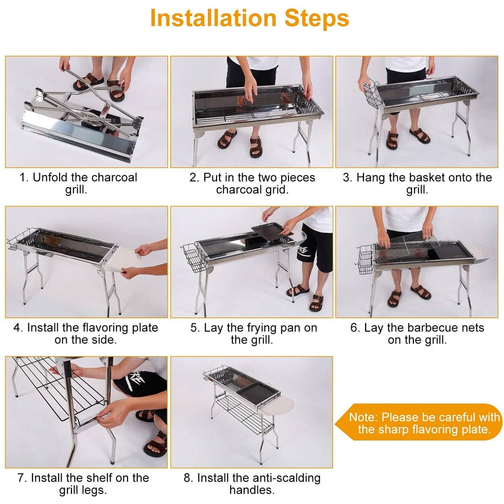Barbecue portable pliable
