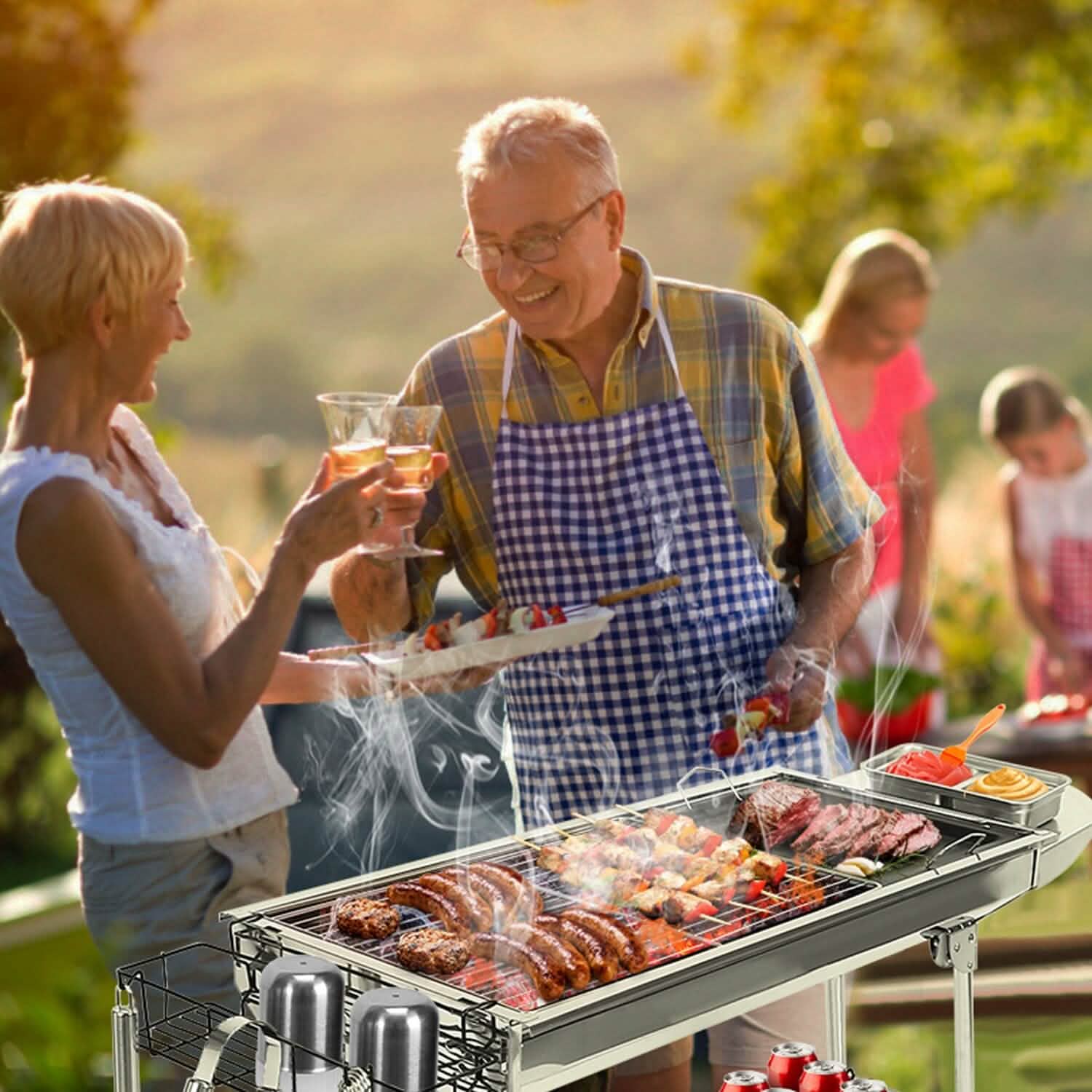 Barbecue portable pliable
