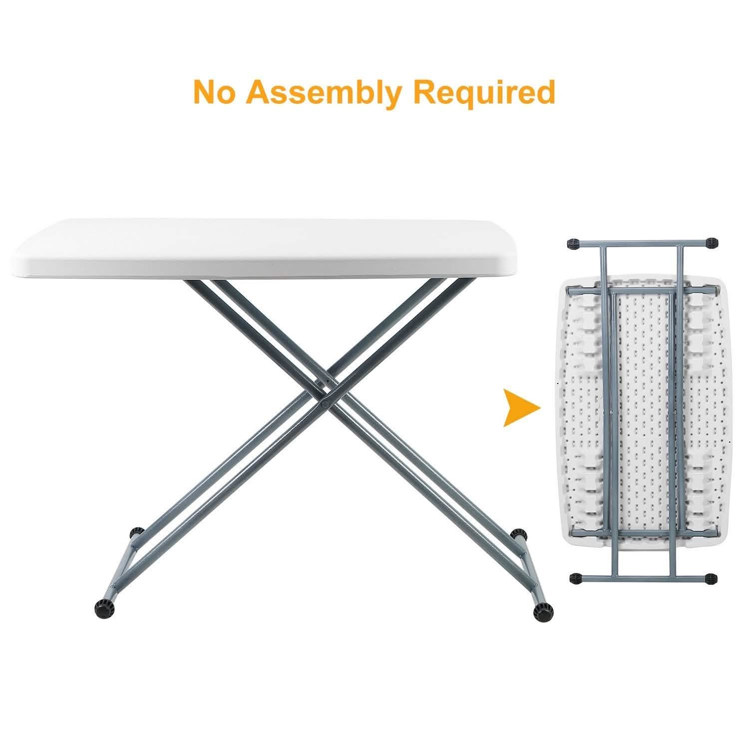 Folding Height Adjustable Snack Table