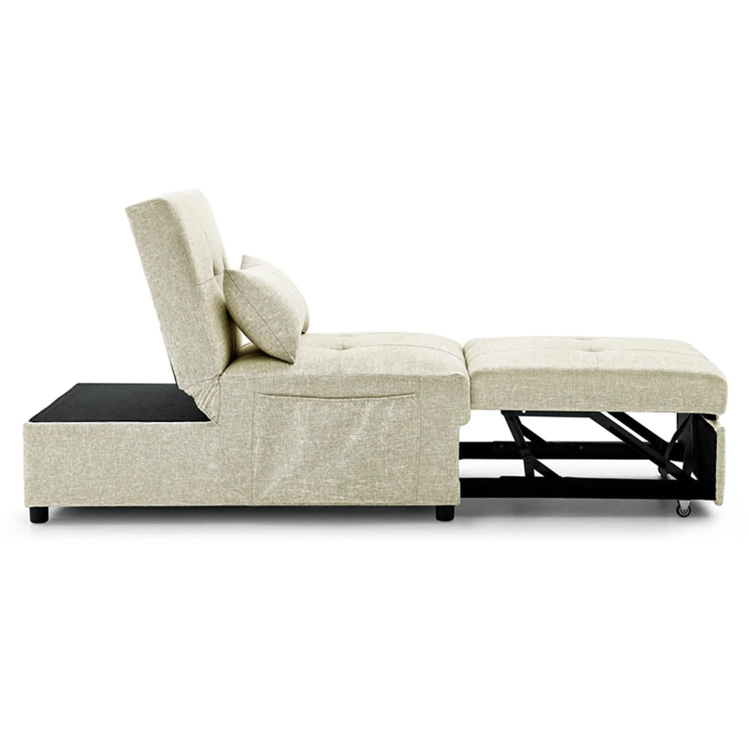 Canapé-lit pliant ottoman convertible rembourré
