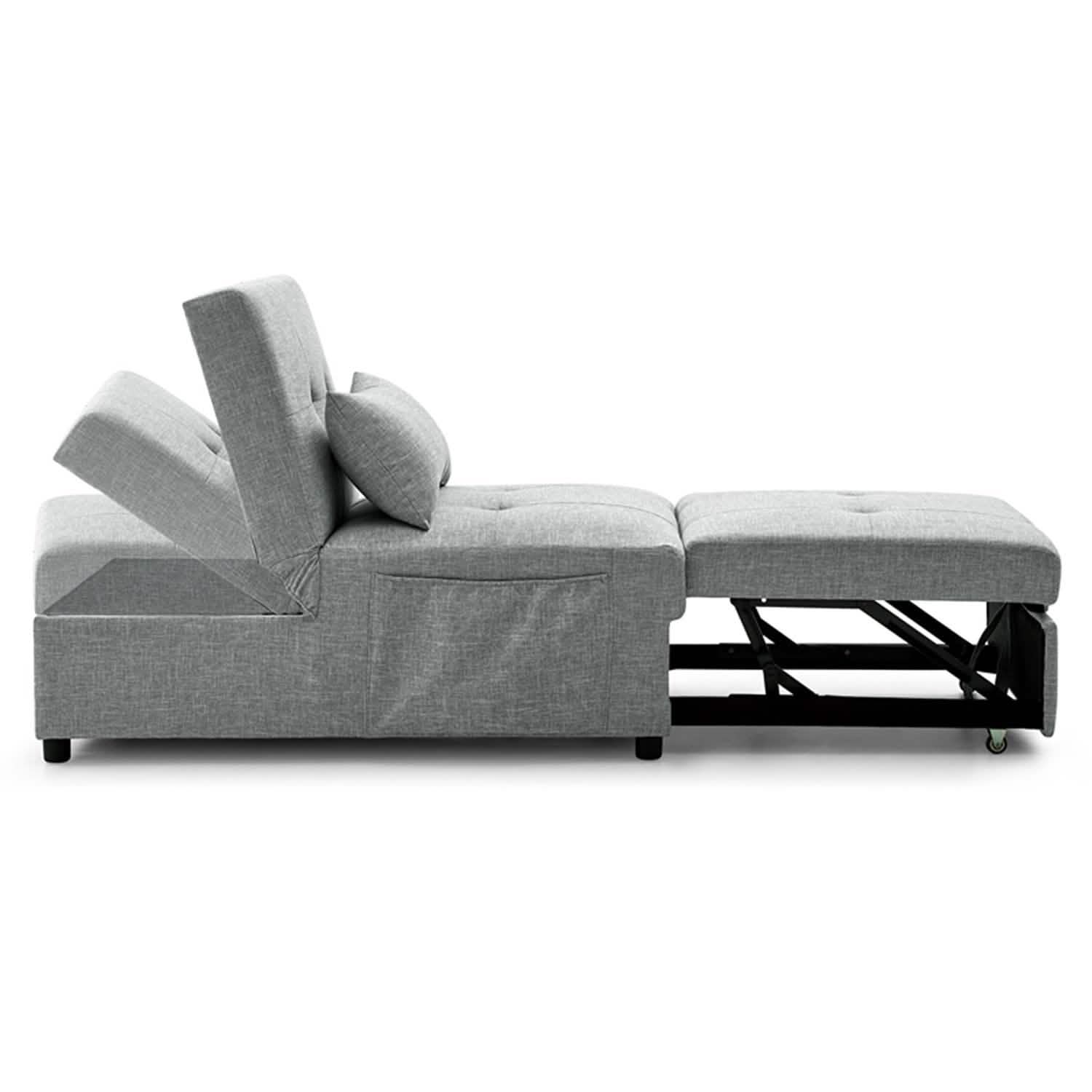 Canapé-lit pliant ottoman convertible rembourré