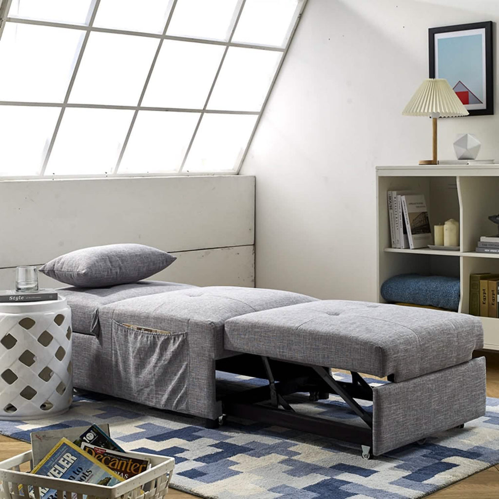 Canapé-lit pliant ottoman convertible rembourré