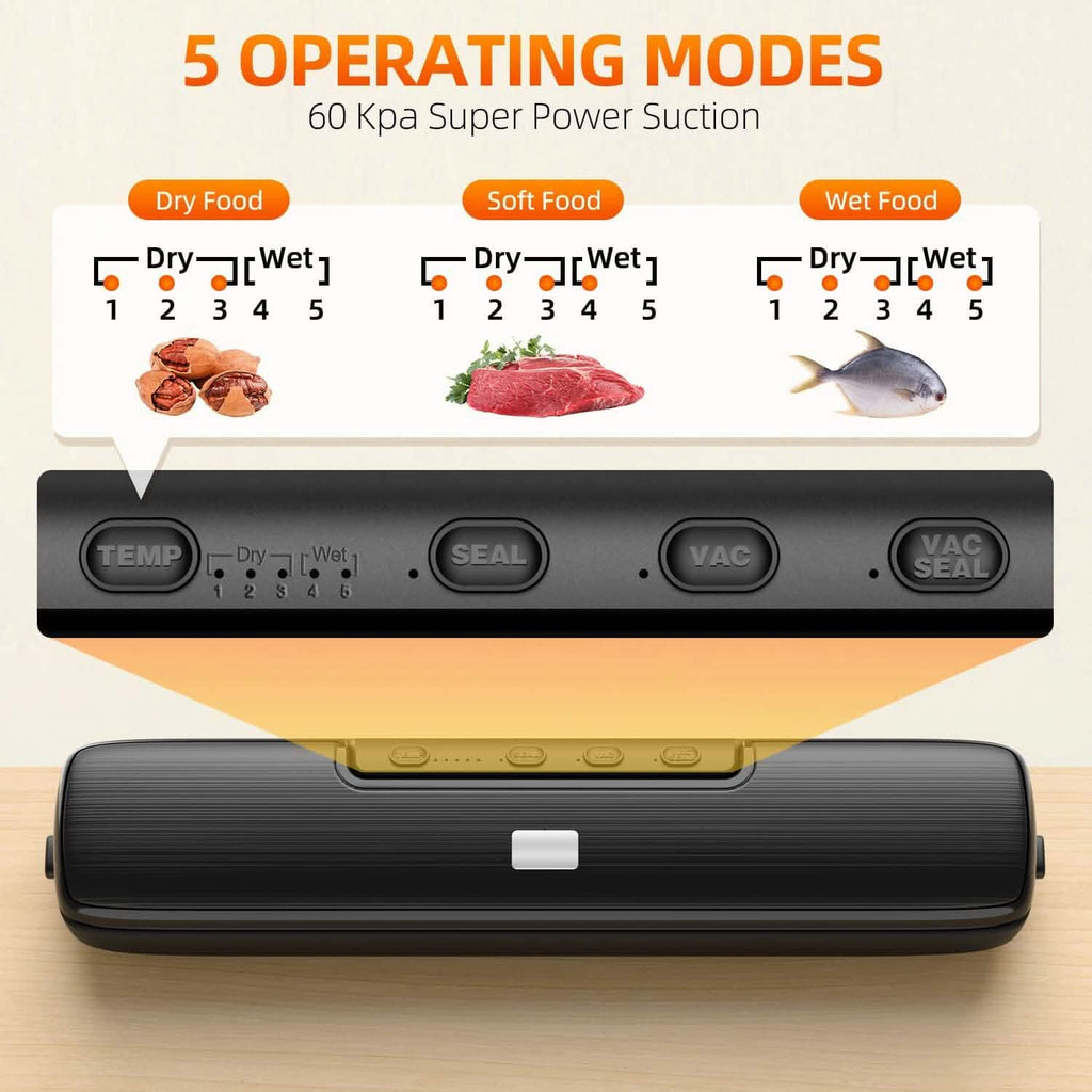 Food Vacuum Sealer Automatic Air Sealing System