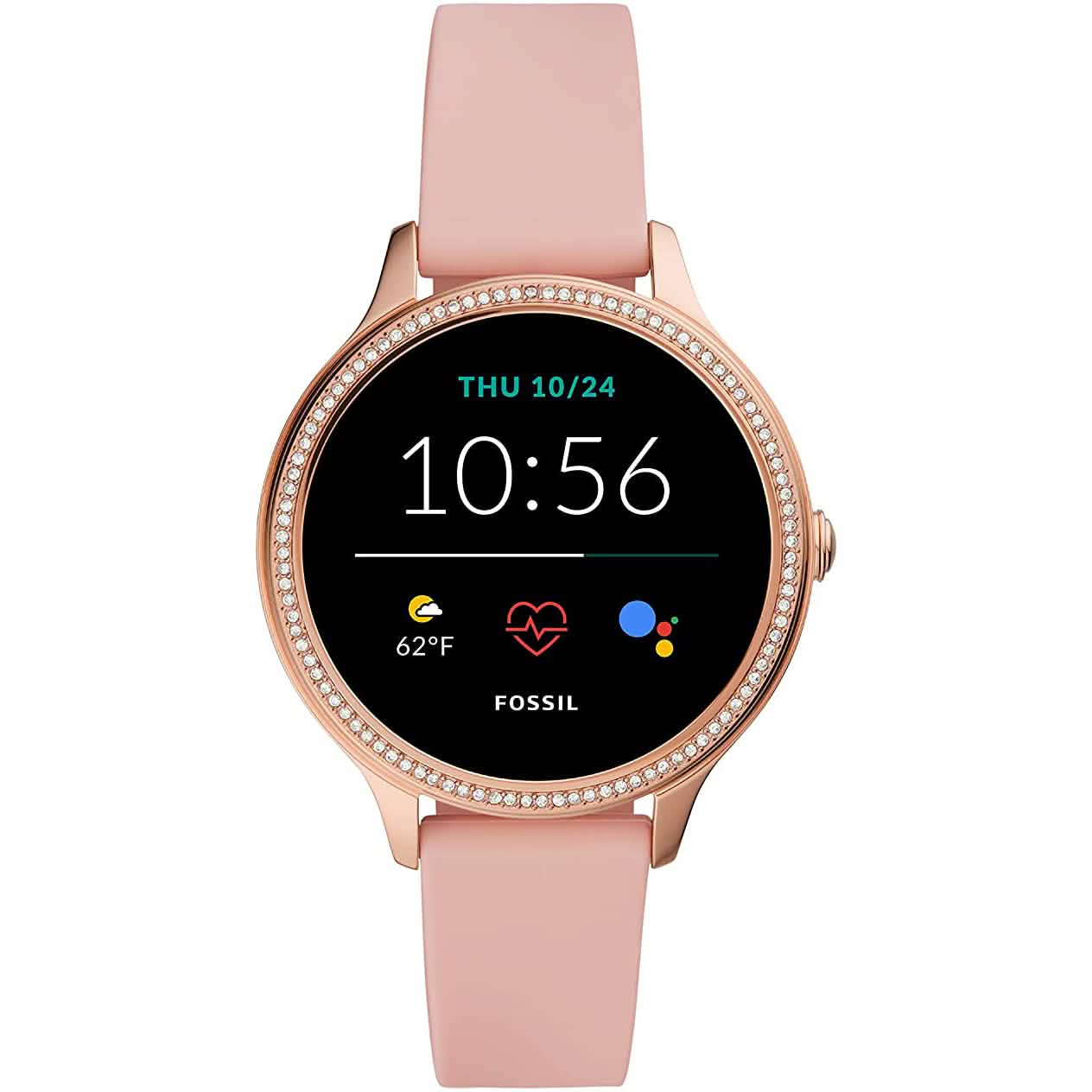 Montre connectée à écran tactile Fossil 42MM Gen 5E en acier inoxydable