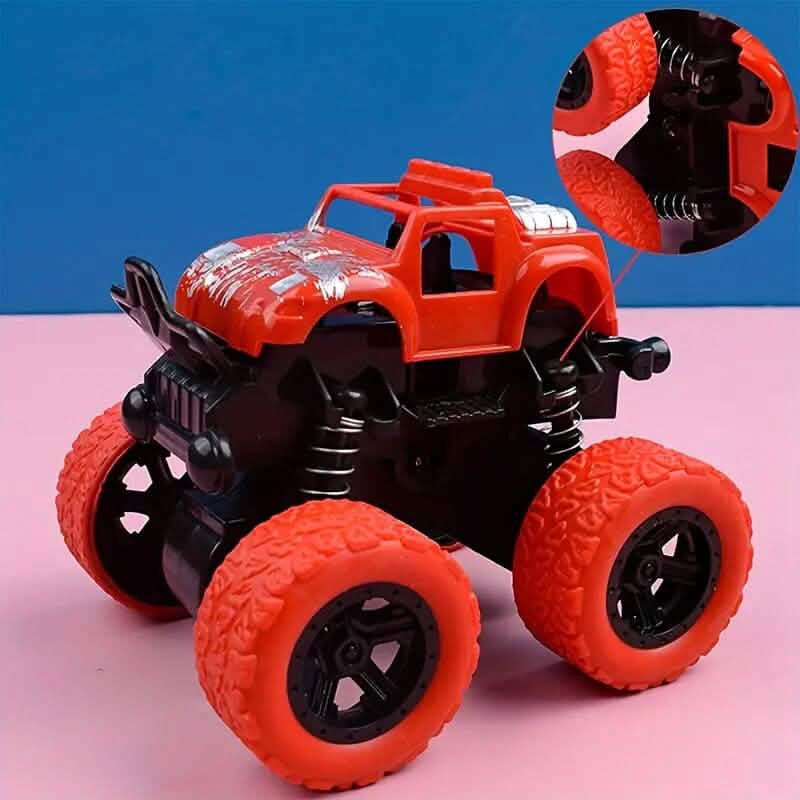 Voiture jouet tout-terrain à inertie 360° quatre roues motrices bidirectionnelle
