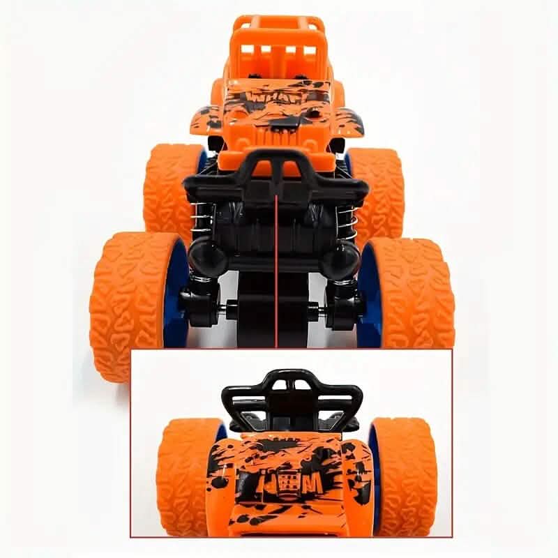 Voiture jouet tout-terrain à inertie 360° quatre roues motrices bidirectionnelle
