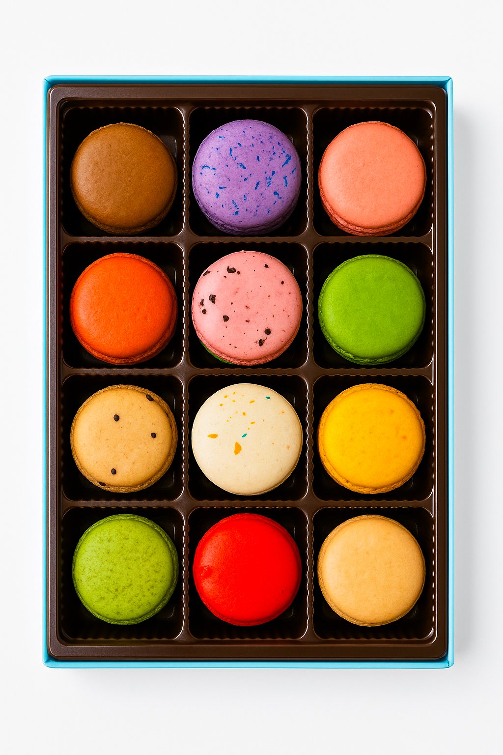 Andy Anand French Macarons, 12-Piece Gift Box – Gluten-Free, Made Fresh Daily, Assorted Gourmet Flavors – Birthday, Holiday & Celebration